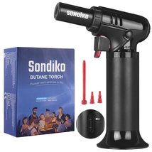 Sondiko Butane Torch with Fuel Gauge S907, Refillable Soldering Torch Li... - $17.11