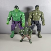 Hulk Action Figures Lot Titan Hero Series 12&quot; and 8&quot; Marvel Avengers Plus Mini - £17.26 GBP