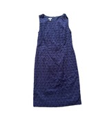 Talbots Dress Women&#39;s Size 6 Petite 6P Navy Blue Shift Eyelet Sleeveless... - $257.07 MXN