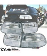 New Clear White Rear Tail Light Lamp For Honda Civic 3DR Hatchback + FAS... - $277.00