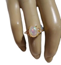 Pretty Fashion Ring Gold  Tone Ring Size 5.5 - $333.56 MXN