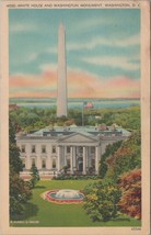 ZAYIX Postcard WWII White House Washington Monument &quot;Free&quot; Postmark 0902... - £3.99 GBP