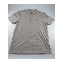 All Saints Shirt Mens Extra Large Light Tan Polo Pullover Casual Regular... - $24.48