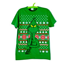 Delta Men&#39;s Grinch Christmas Shirt Size Medium - £15.58 GBP