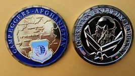AIR FORCE CAMP EGGGERS KABUL AFGHANISTAN AIR BASE 1.75&quot; CHALLENGE COIN - £11.72 GBP