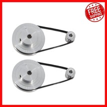 2GT Synchronous Wheel Kit: 20&amp;80 Teeth Aluminum Timing Pulley Set with B... - $30.68