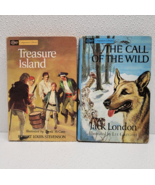 Vintage Set of 2 HC Companion Library Books - Call Of The Wild &amp; Treasur... - $11.57