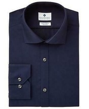 Ryan Seacrest Distinction Mens Slim-Fit Stretch Navy Shirt - £21.70 GBP