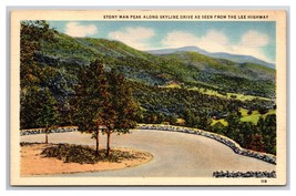 Stony Man Peak From Lee Highway Virginia VA UNP Linen Postcard Z1 - £2.32 GBP