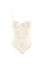 Agent Provocateur Womens Playsuit Corset Lace Sheer Lovely White Size S - £184.27 GBP
