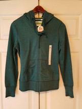 So Kohl&#39;s Ladies Size Large Teal Zip Front Hooded Sweat Jacket (NEW) - £19.63 GBP