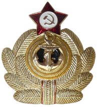 Soviet USSR Red Army Navy Officer Anchor Badge W/ Red Star-
show origina... - $10.74
