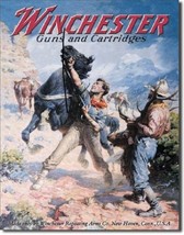 Winchester Firearms Spooked Horse Retro Poster Man Cave Wall Decor Metal... - $21.99