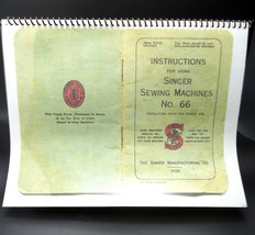 Sewing Machine Manual Singer 66 Printed and Bound Copy Enlarged Size - $3.99