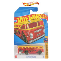 Hot Wheels 2024 Case M Mainline Surfin&#39; School Bus Red - Int. Card Free Shipping - £18.11 GBP