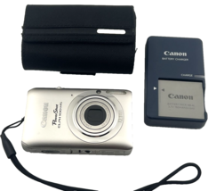 Canon PowerShot ELPH 100 HS Digital Camera Silver 12.1MP 4x Zoom Tested ... - $303.56