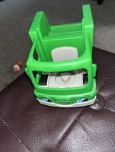 Fisher Price Little People Green Recycle Garbage Trash Truck Vehicle Car - £5.43 GBP