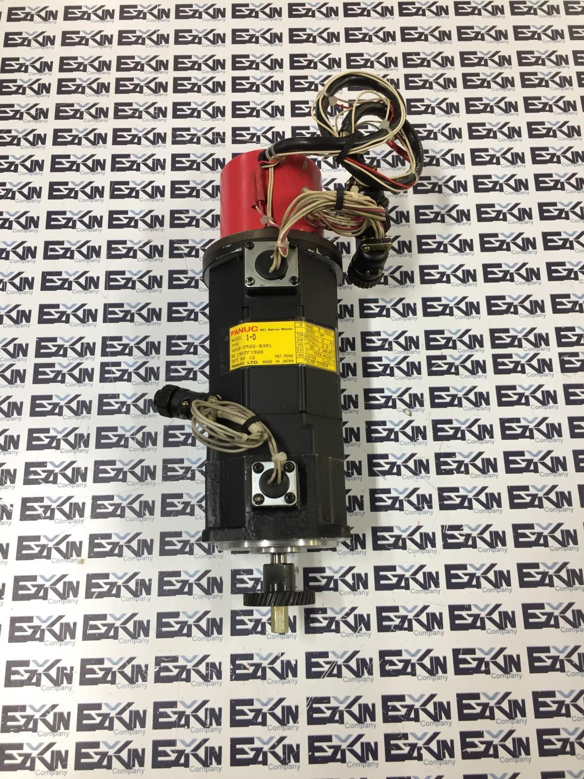 Fanuc A06B-0522-B351 AC Servo Motor 3PHASE 8 POLES 2000rpm 2.9A 90V  - $85.00