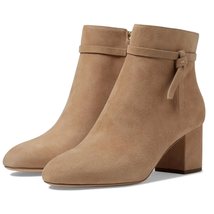 Kate Spade Women Knott Mid Dress Booties US 7.5 B Tan Suede  - $275.22