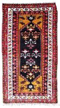 Handmade vintage Turkish Anatolian rug 2.7&#39; x 4.9&#39; (85cm x 150cm) 1950s - £1,450.31 GBP