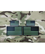 Infrared US Flag Standard &amp; Mini Full Patch Set IR Army Navy Air Force G... - $30.39