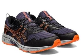 ASICS Gel-Venture 8 Men&#39;s Trail Running Shoes Black/Orange 1011A824-009 Size 9 - £40.66 GBP