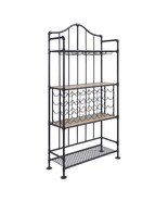 Edina Wine Rack, Oak &amp; Sandy Black Finish - $532.00