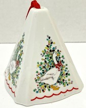 Vintage Jasco Porcelain Christmas Scented Goose Tree Ornament 3 x 3.5 - £8.42 GBP