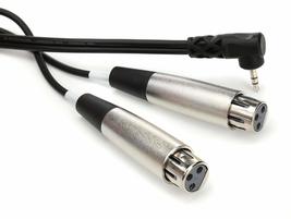 Hosa CYX-401F Dual XLR3 Female to Right Angle 3.5 Millimeters TRS Male Breakout  - $18.44+