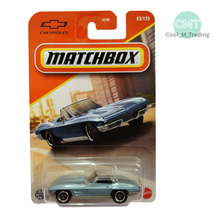 2025 Matchbox Mainline#83 -1963 Chevy Corvette Light Blue 1:64 Scale Die... - $8.90
