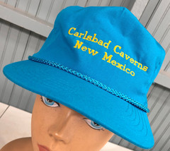 Carlsbad Caverns VTG New Mexico Rope Front Zipper Back Baseball Cap Hat  - £12.96 GBP