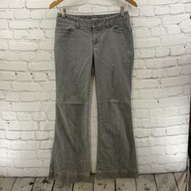 J Jill Jeans Womens Sz 2 Flare Leg Gray Low Rise - £13.38 GBP