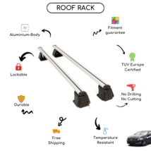 Bare Roof Rack Cross Bars Set for Volvo S60 2011 - 2018 - £146.47 GBP