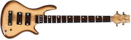 Bass Guitar Miniature Replica Yellow Wood Tone 2 X 4 Resin Refrigerator ... - £31.24 GBP