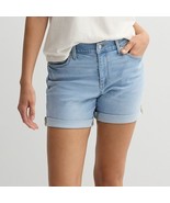 Women&#39;s Sonoma Goods For Life® Mid Rise Roll Cuff Shorts, Size: 6, Light... - $19.99