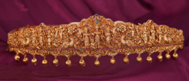 Bollywood Indian AD CZ Style Bridal Kamar Bandh South Waist Belt Wedding Jewelry - £190.25 GBP