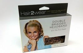 Hair2wear Christie Brinkley Collection Double Braided Headband DRK GOLDE... - $14.84