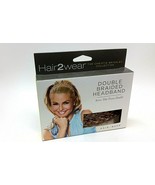 Hair2wear Christie Brinkley Collection Double Braided Headband DRK GOLDE... - $20.29 CAD