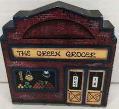 Vintage Brandywine Woodcrafts 1992 &quot;The Green Grocer&quot; Collectible Shelf Sitter - $6.92