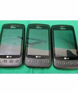LG Optimus VM670 Black Virgin Mobile Android Smartphone Lot 3 Untested P... - €21,15 EUR
