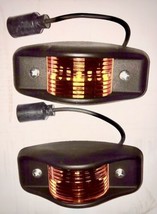 2PK 24V Led Hum Vee Military Side Marker Light 5bulb Blk + Amber Lens 12446845-1 - £46.75 GBP