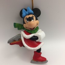 Vintage Disney Grolier Collectible Minnie Mouse Skater Christmas Tree Ornament - £19.97 GBP