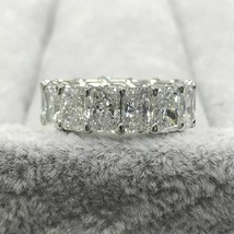 7Ct Radiant Simulé Diamant Mariage Bande 14K Plaqué or Blanc Éternité - £211.96 GBP