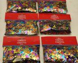 Lot of 6 Multi Color Happy Birthday Party Confetti Decorations Metallic ... - $41.16