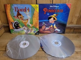 Laserdisc Walt Disney Classic Bambi and Masterpiece Pinocchio Lot of 2 - £43.01 GBP
