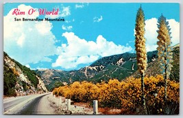 Greetings From Rim O&#39; World San Bernardino Mountains CA UNP Chrome Postcard A13 - £2.32 GBP