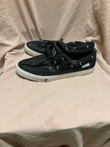 Converse Black Canvas Sea Star Ox Sneakers Boat Shoes Size 12 Casual Lac... - $29.69