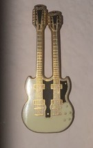 Gibson EDS-1275-D Double Neck Guitar Pin Alex Lifeson Rush Mint - £15.81 GBP