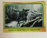 Vintage Star Wars Empire Strikes Back Trade Card #304 Luke’s Desperate D... - $1.98