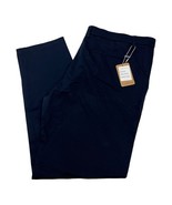 Plaid &amp; Plain Pants Mens 40x32 Navy Blue Chino Golf Casual Slim Neutral ... - $33.38 CAD